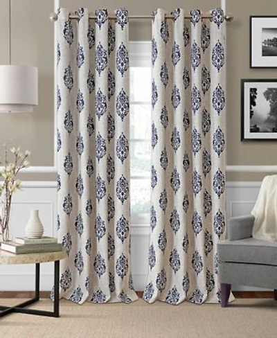 Elrene Home Fashions Navara Medallion Room Darkening Window Curtain