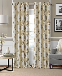 Elrene Home Fashions Navara Medallion Room Darkening Window Curtain