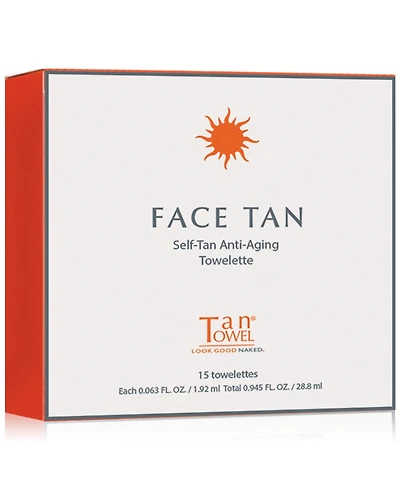 TanTowel Face Tan Self-Tan Anti-Aging Towelette, 15-Pk.