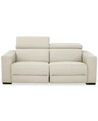 Nevio 82" 2pc Leather Sofa with 2 Power Recliners, Created for Macy's