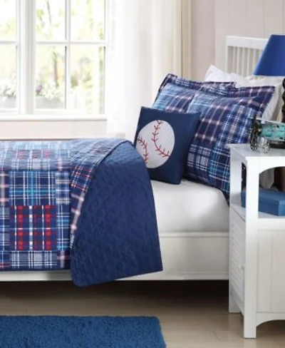 My World Kids Plaid Patchwork Reversible Quilt Sets