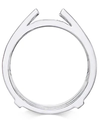 Diamond Channel-Set Solitaire Enhancer Ring Guard (1/2 ct. t.w.) in 14k White Gold