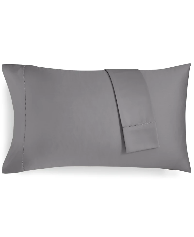 Charter Club Solid 550 Thread Count 100% Cotton Pillowcase Pair, King, Exclusively at Macy's