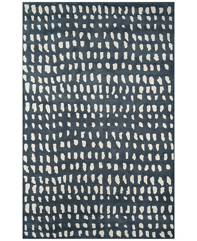 Novogratz by Momeni Delmar DEL11 Blue 3' 6" x 5' 6" Area Rug