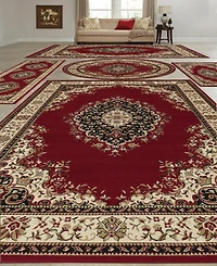 Closeout! Km Home Vienna Kerman Red 5-Pc. Rug Set