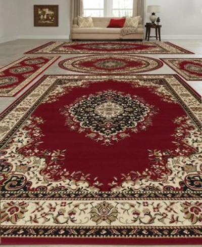 Closeout Km Home Vienna Kerman Red 5 Pc. Rug Set