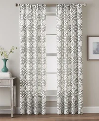 Lotus Harmony Geometric Print Curtain Collection