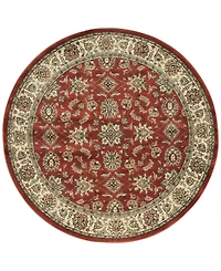 Closeout! Km Home Pesaro Meshed Brick 5' 3" Round Area Rug