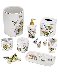 Avanti Butterfly Garden Ceramic Soap/Lotion Dispenser