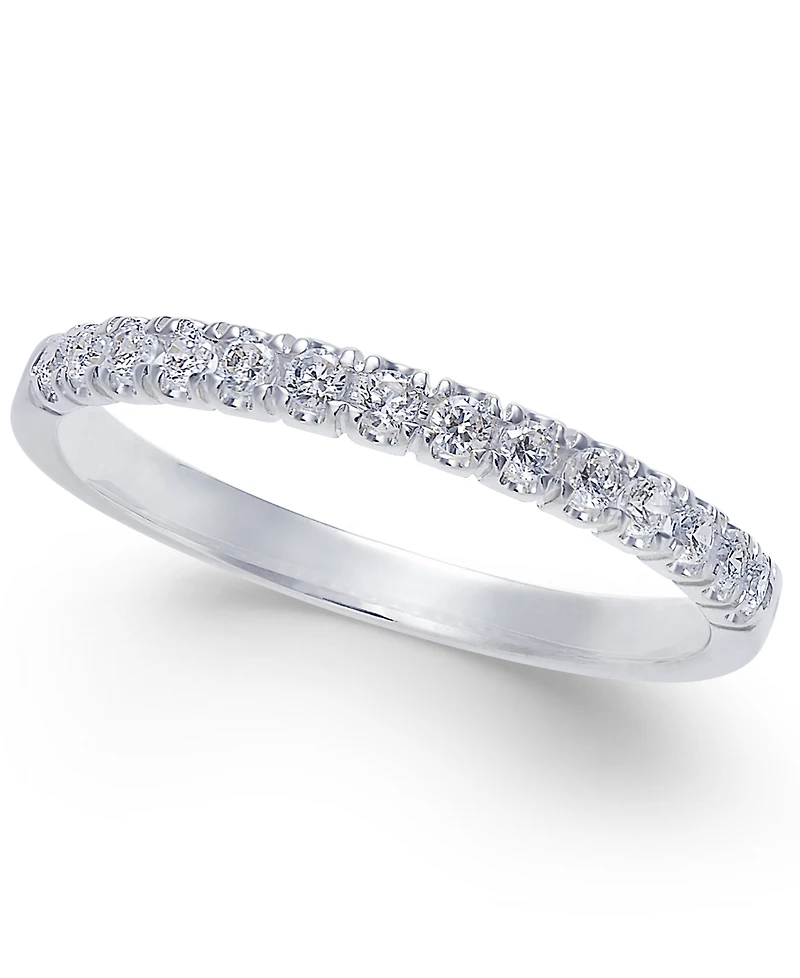 Diamond Pave Band (1/4 ct. t.w.) 14k White or Yellow Gold