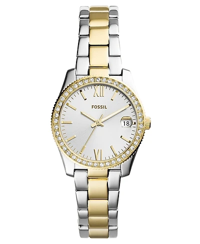 Fossil Women's Scarlette Two-Tone Stainless Steel Bracelet Watch 32mm
