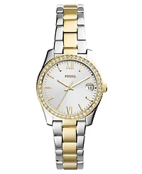 Fossil Women's Scarlette Two-Tone Stainless Steel Bracelet Watch 32mm