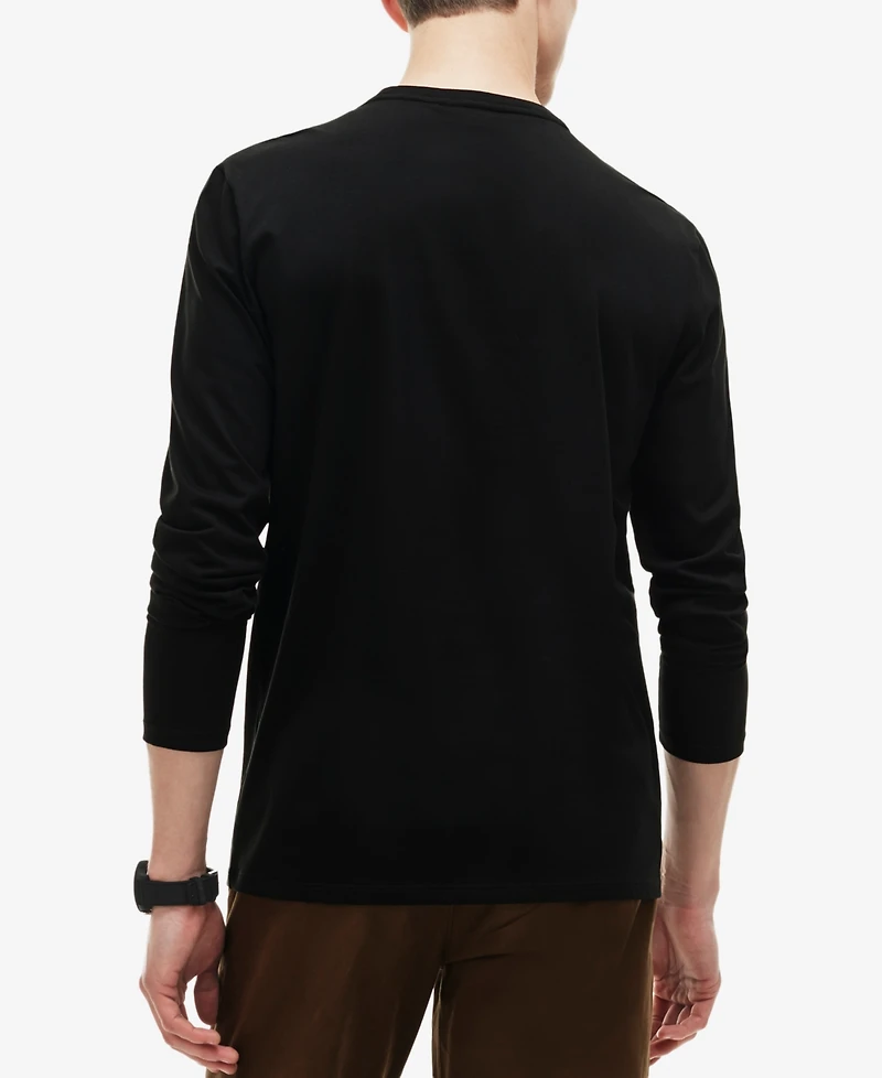Men's Lacoste Long Sleeve Crew Neck Jersey T-Shirt
