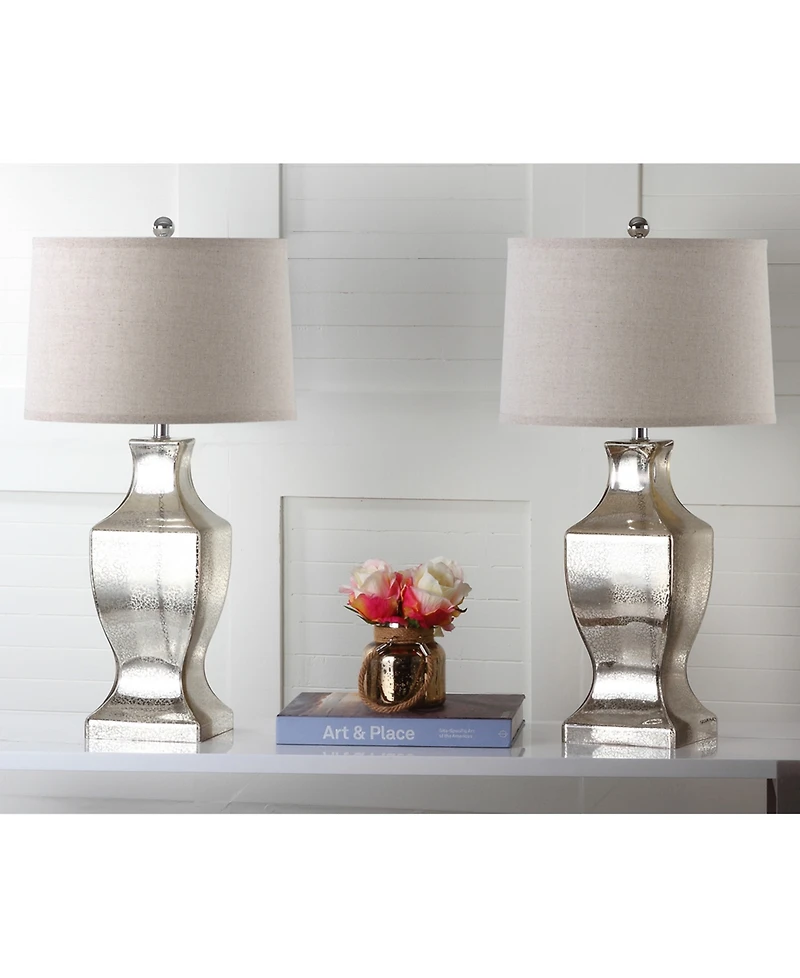 Safavieh Glass Bottom Set of 2 Table Lamps