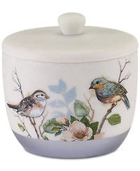 Avanti Love Nest Bird Motif Resin Covered Jar