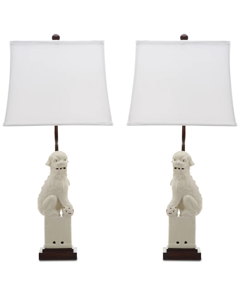Safavieh Foo Dog Set of 2 Table Lamps
