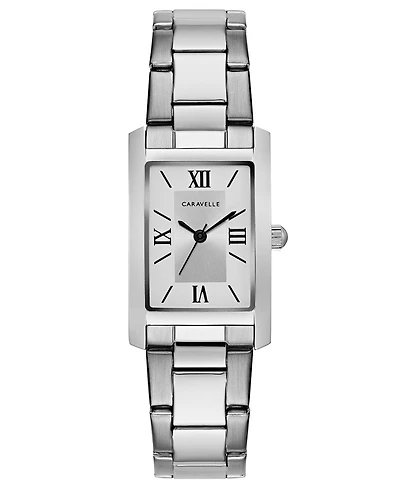 Caravelle Designed by Bulova Women's Stainless Steel Bracelet Watch 21x33mm