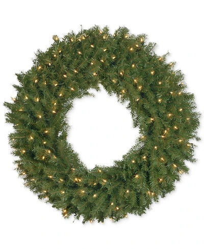 National Tree Company 36" Norwood Fir Wreath With 100 Clear Lights