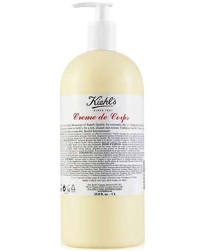 Kiehl's Since 1851 Creme de Corps Body Lotion with Cocoa Butter, 33.8 fl. oz.