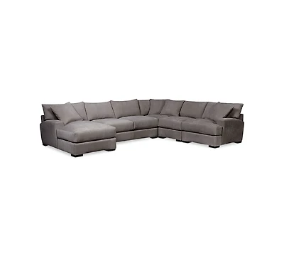Closeout! Rhyder -Pc. Fabric Sectional Sofa with Chaise