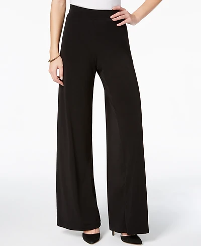 Ny Collection Petite Mid Rise Pull On Wide-Leg Palazzo Pant, & Short