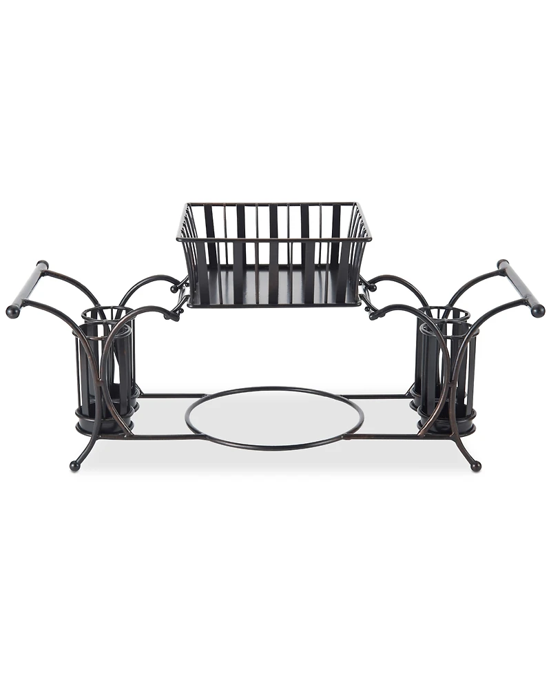 Gourmet Basics By Mikasa Band & Stripe Buffet Caddy
