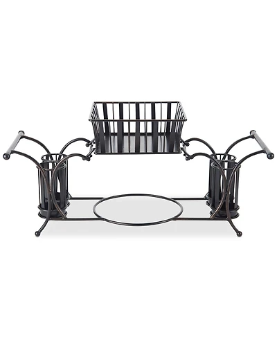 Gourmet Basics By Mikasa Band & Stripe Buffet Caddy