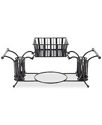 Gourmet Basics By Mikasa Band & Stripe Buffet Caddy