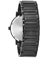 Bulova Men's Futuro Diamond-Accent Black Stainless Steel Bracelet Watch 42mm