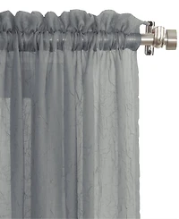 Crushed Sheer Voile Rod Pocket Curtain Panel