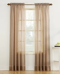 Crushed Sheer Voile Rod Pocket Curtain Panel
