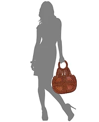 Patricia Nash Pisticci Chainlink Leather Shoulder Bag