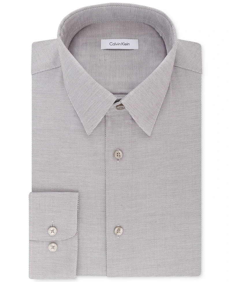 Calvin Klein Men's Steel+ Regular Non-Iron Stretch Performance Dress Shirt