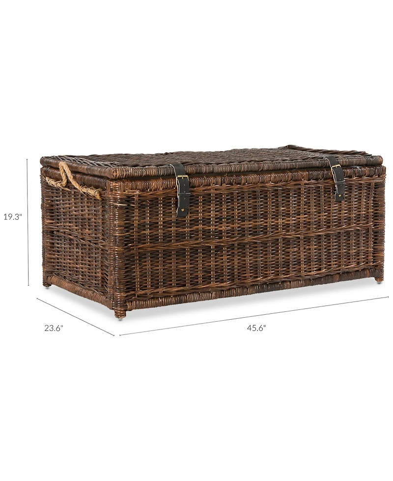 Jonathan Y Happimess Caden 46'' Wicker Storage Trunk