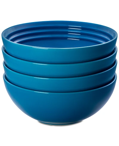 Le Creuset 4 Piece 22 ounce Stoneware Soup Bowl Set