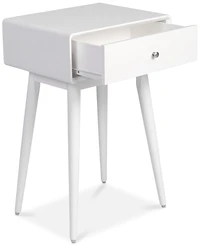 Elle Decor Rory 1-Drawer Side Table, Quick Ship