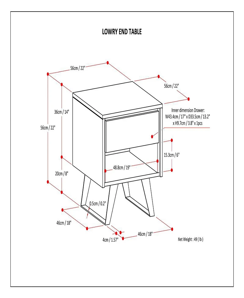 Minah End Table
