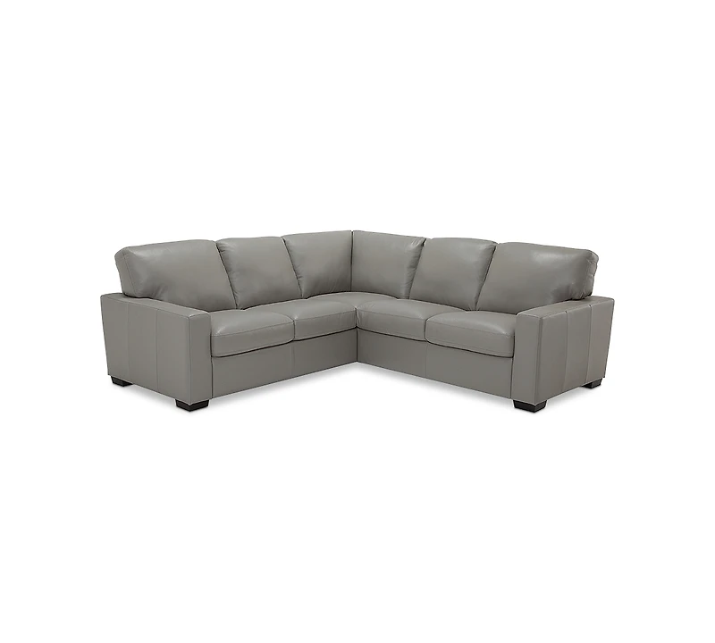 Ennia 2-Pc. Leather Sectional Sofa, Created for Macy's