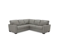 Ennia 2-Pc. Leather Sectional Sofa, Created for Macy's