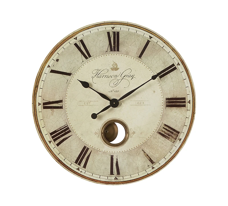 Uttermost Harrison Gray 30" Clock