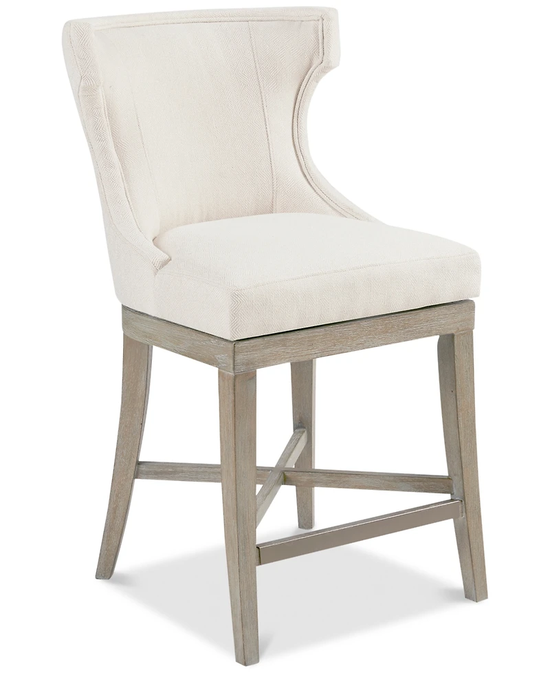 Madison Park Carson 25.25" High Counter Stool with Swivel Seat