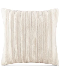 Madison Park Duke Ribbed Faux-Fur Decorative Pillow, 20" x
