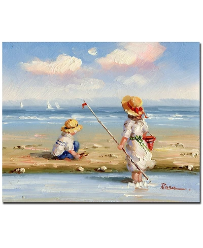 At the Beach Iii' 26" x 32" Canvas Wall Art