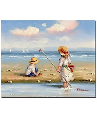 At the Beach Iii' 26" x 32" Canvas Wall Art