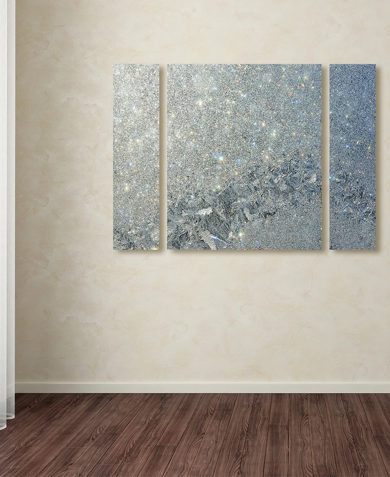 Kurt Shaffer 'Frost Pattern Sun Stars' Multi Panel Art Set Large