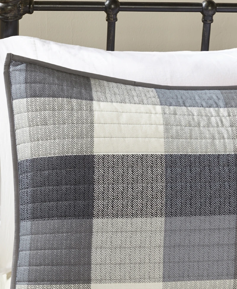 Madison Park Ridge Herringbone 6-Pc. Quilt Set, Full/Queen