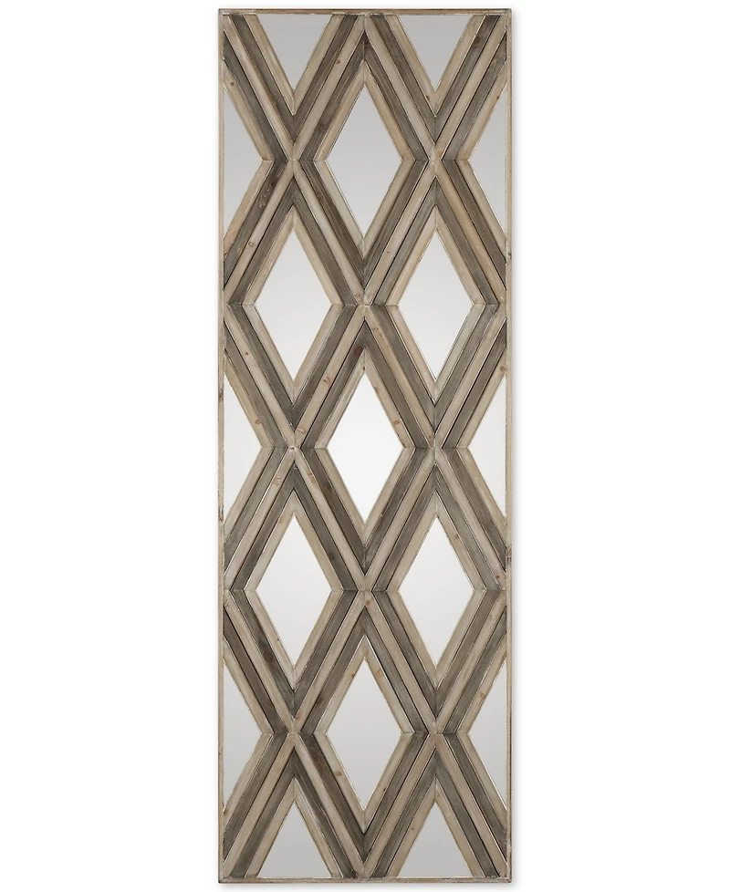 Uttermost Tahira Geometric Argyle-Patterned Wall Mirror