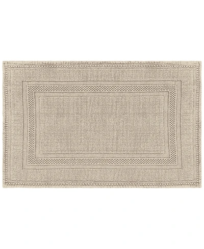 Jean Pierre Racetrack Stonewash Cotton Bath Rug, 21" x 34"