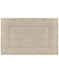 Jean Pierre Racetrack Stonewash Cotton Bath Rug, 21" x 34"