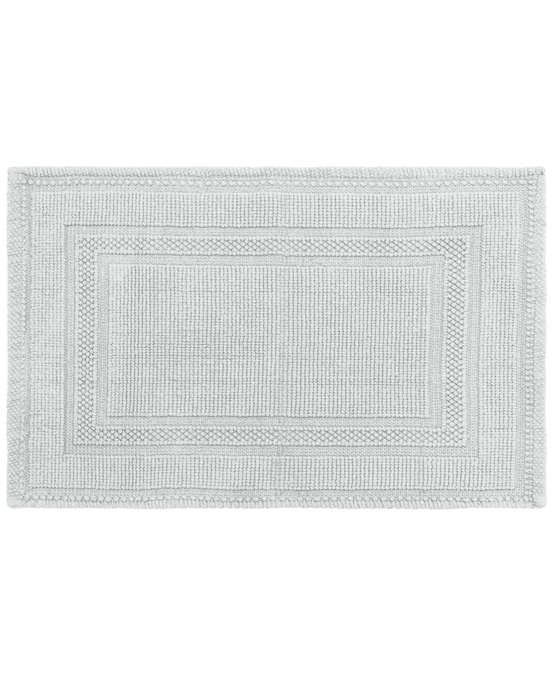 Jean Pierre Racetrack Stonewash Cotton Bath Rug, 21" x 34"